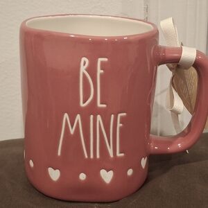 Rae Dunn Be Mine Pink Mug